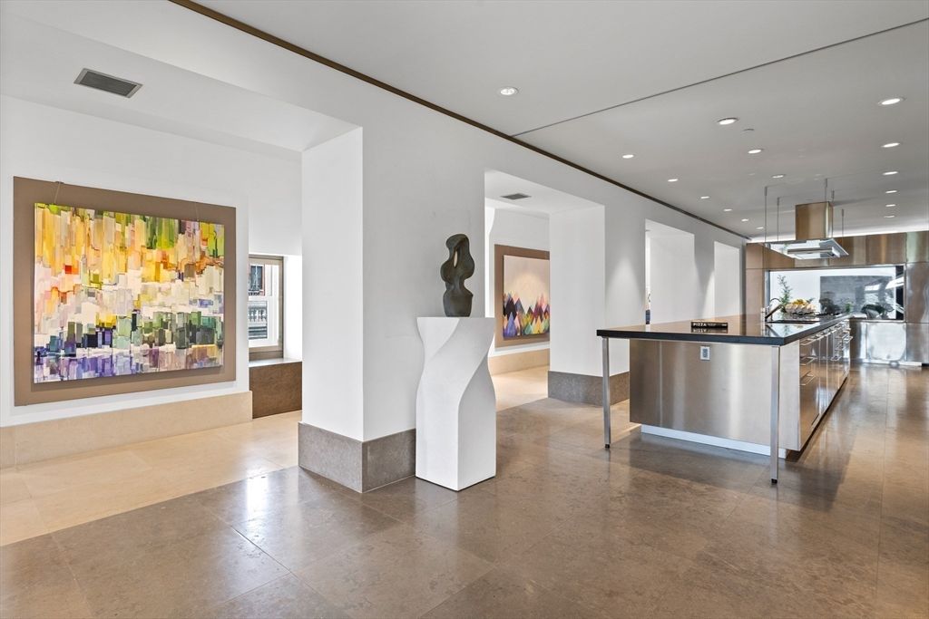 Interior, Kitchen, Pendant Lights, Recessed Lighting, Stainless Steel Appliances