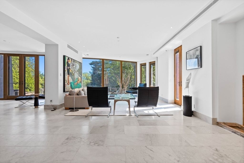 Home Office, Interior, Living room, Marble, Recessed Lighting