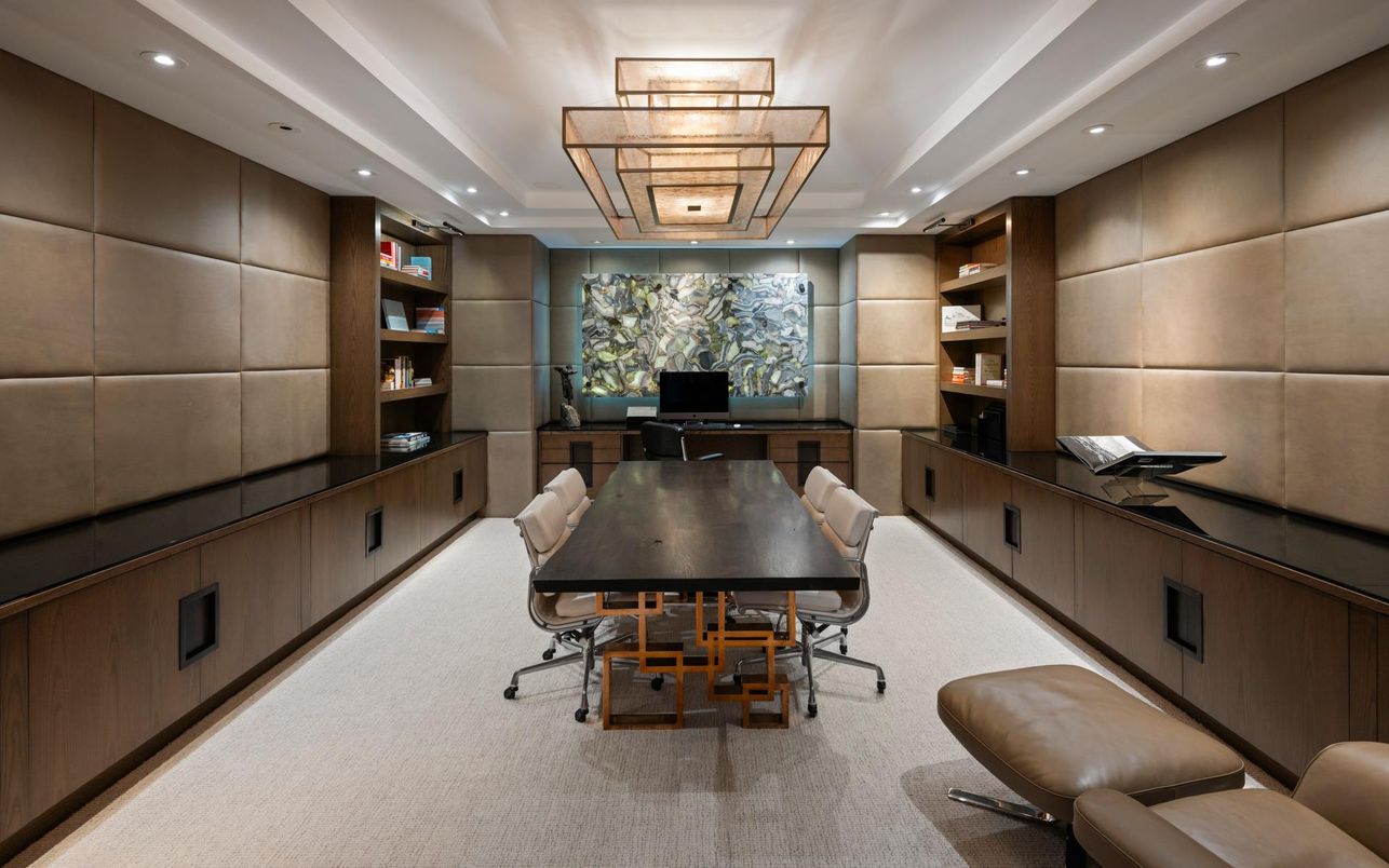 Home Office, Interior, Recessed Lighting