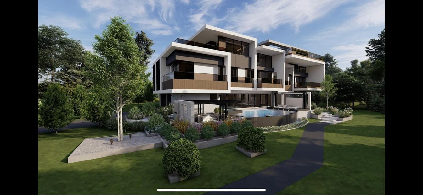 Backyard, Exterior, Facade, Modern