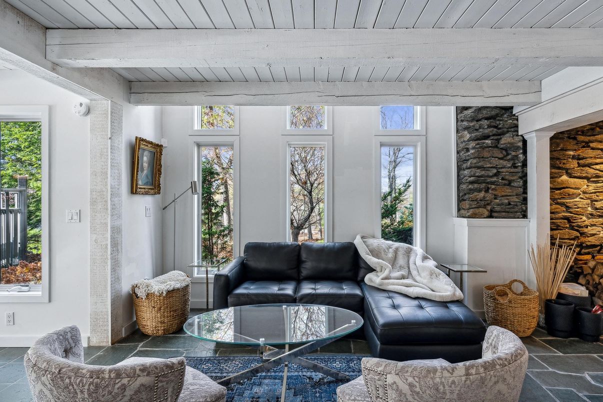 Interior, Living room, Stone Walls