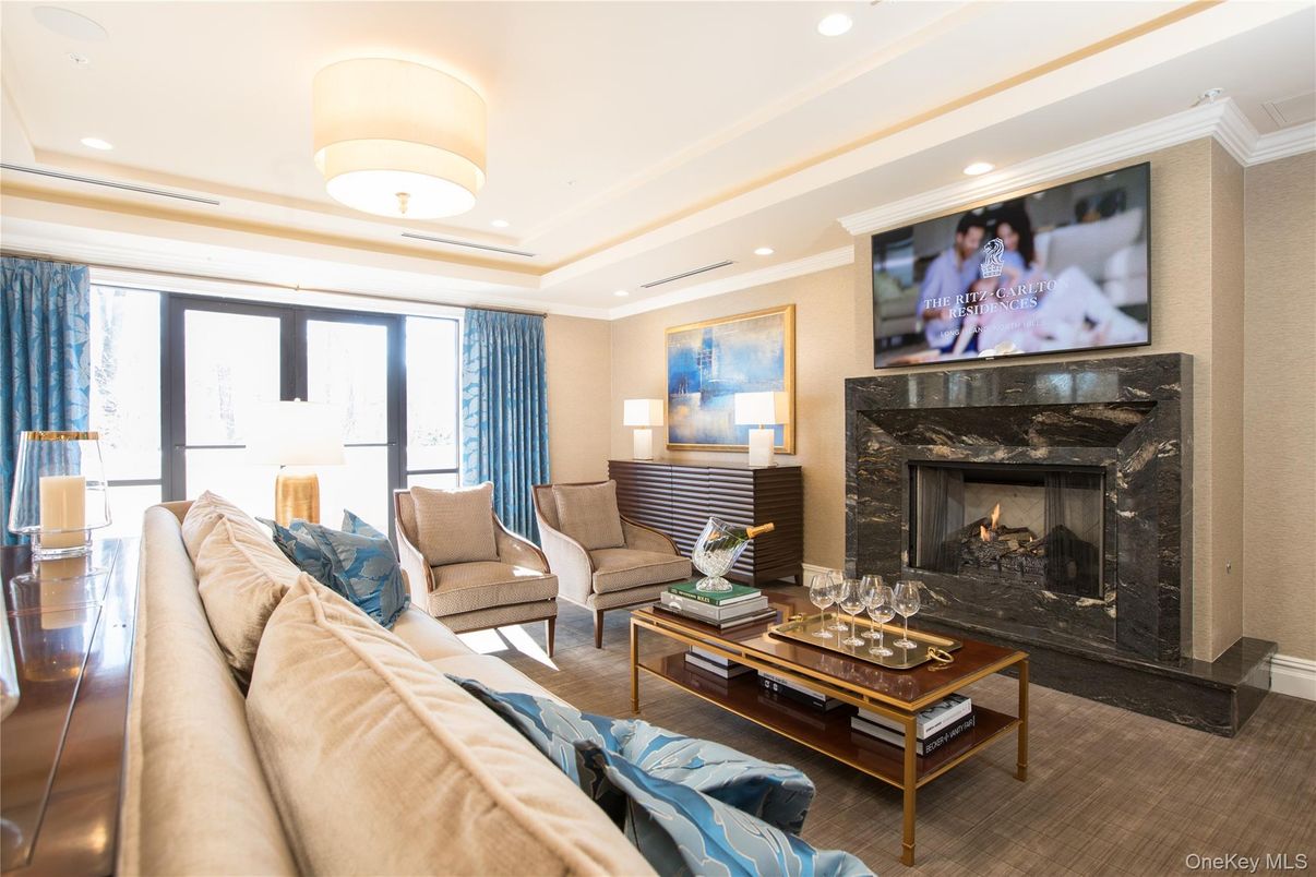 Fireplace, Interior, Living room, Recessed Lighting